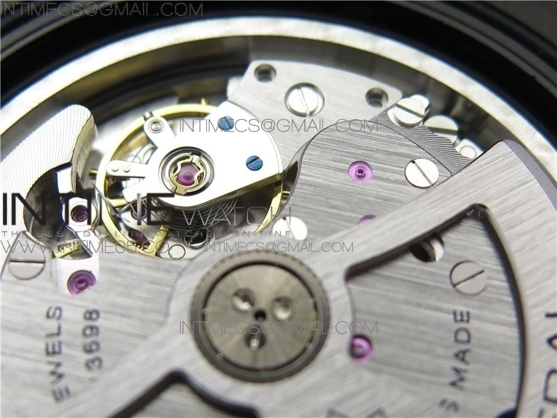 PAM1616 Carbotech 47mm VSF Best Edition Black Dial Blue Markers on Rubber Strap P.9010 Clone